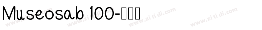 Museosab 100字体转换